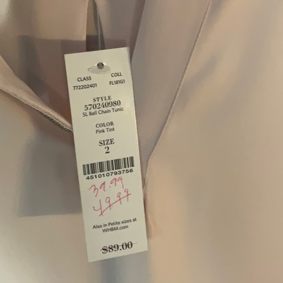 WHBM chain Tunic pink - Picture 6 of 6